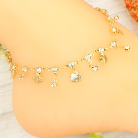 "Handmade Anklet – Elegant & Delicate Jewelry for Women | UNVRC1301 - Picture 3 of 10